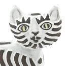 ドロシー・クラフ  白い猫のオブジェ  (14/12cm)   1969年