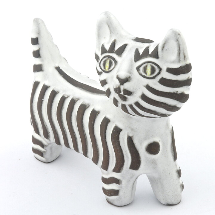 ドロシー・クラフ  白い猫のオブジェ  (14/12cm)   1969年