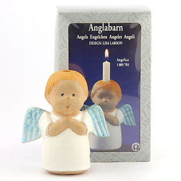 Lisa Larson (1970s) Child Angel Candleholder Angelica (Early Production with Box) 