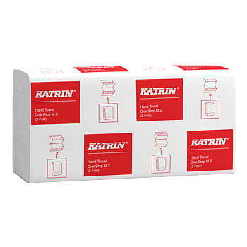 Katrin Z-vikt Pappershandduk One Stop M 2-Lagers