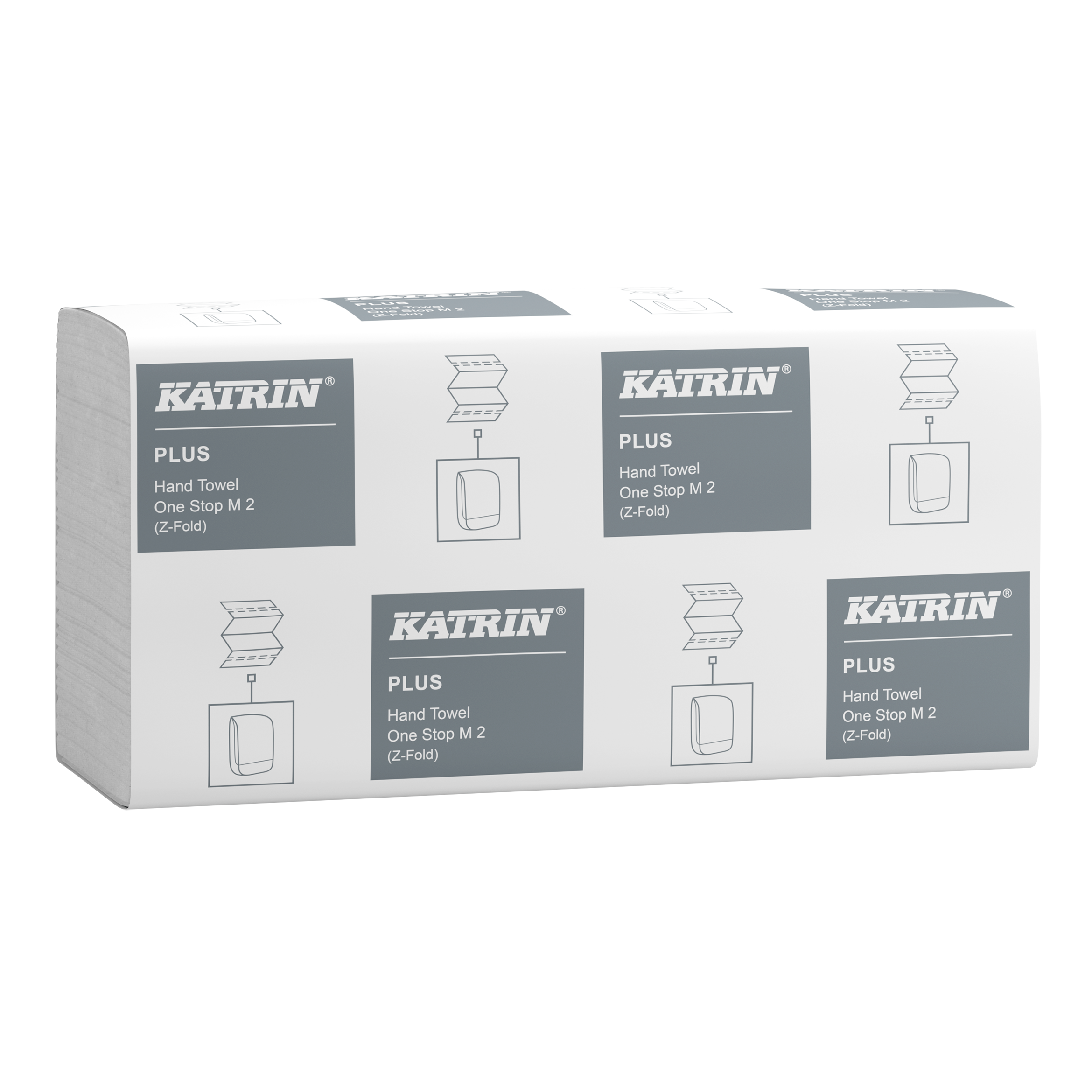 Katrin Plus Z-vikt Pappershandduk One Stop M 2-Lagers