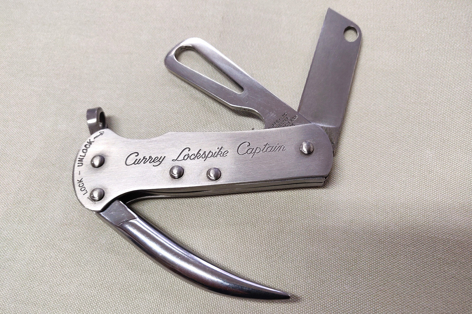 Rig knife stainless steel 93 mm