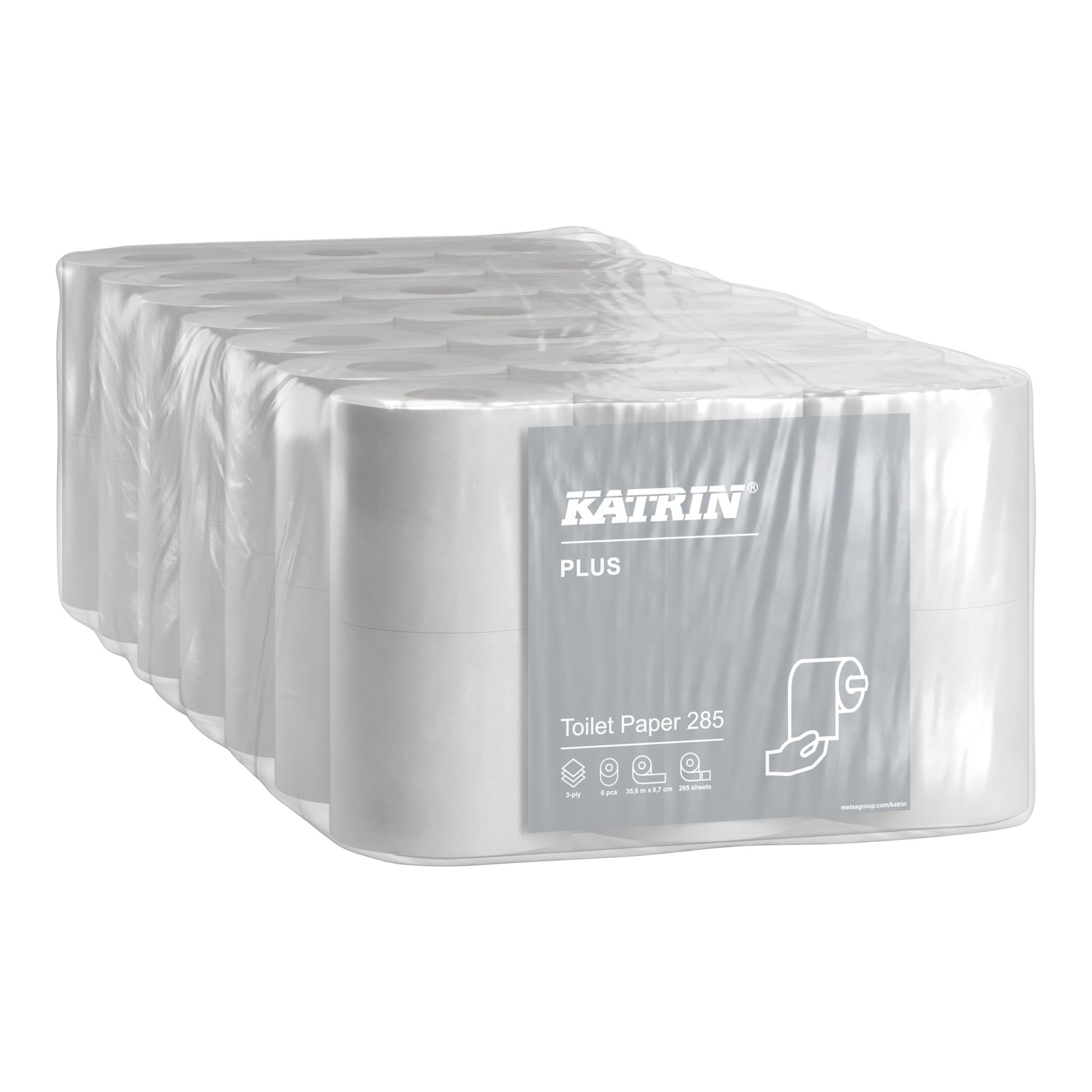 Katrin Plus Toalettrulle 285 3-Lagers - 2