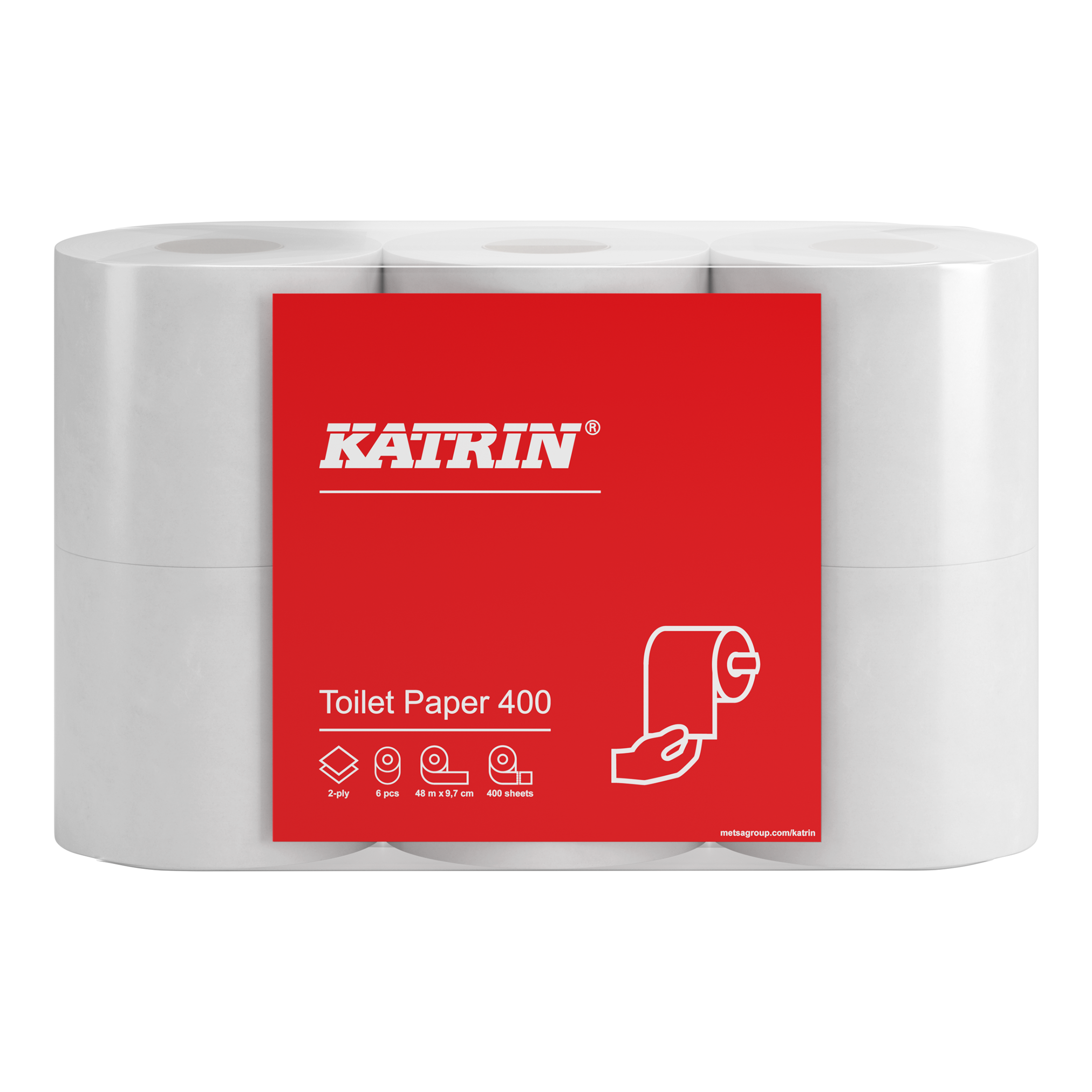 Katrin Toalettrulle 400 2-Lagers