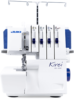 JUKI MO-214D. 2-nål, 2/3/4-trådig overlock.  MO-214D är en uppfräschad version av MO-114D med en ny design, LED-belysning samt att en avfallsamlare och blindsömsfot ingår!