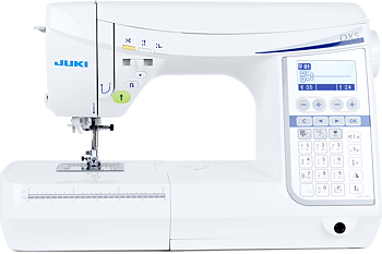 JUKI  HZL-DX5.  Ateljésymaskin med industriella funktioner. 158 sömmar, box-feed matning, automatisk trådklipp,  floatfunktion.