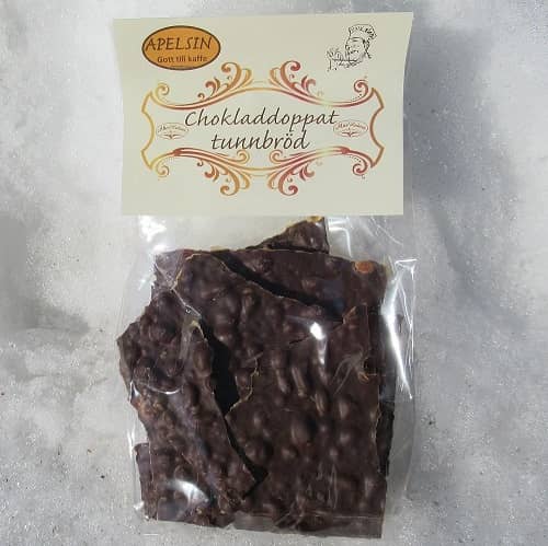 MÖRKAPELSIN - Chokladdoppat tunnbröd, 165g, 12st/kart