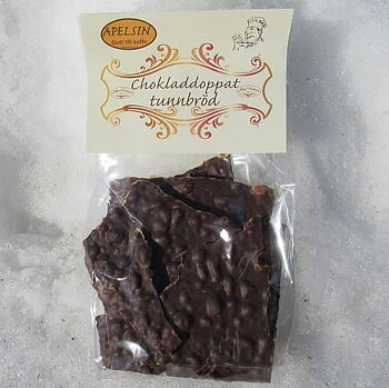 MÖRKAPELSIN - Chokladdoppat tunnbröd, 165g, 12st/kart