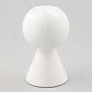 Lisa Larson (Claire 1980s) Geometric White Candleholder (Medium) with Box
