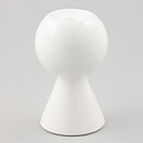 Lisa Larson (Claire 1980s) Geometric White Candleholder (Medium) with Box