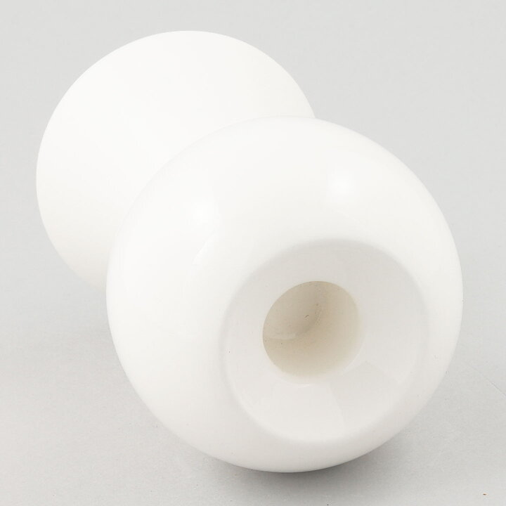 Lisa Larson (Claire 1980s) Geometric White Candleholder (Medium) with Box