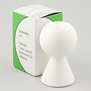 Lisa Larson (Claire 1980s) Geometric White Candleholder (Medium) with Box
