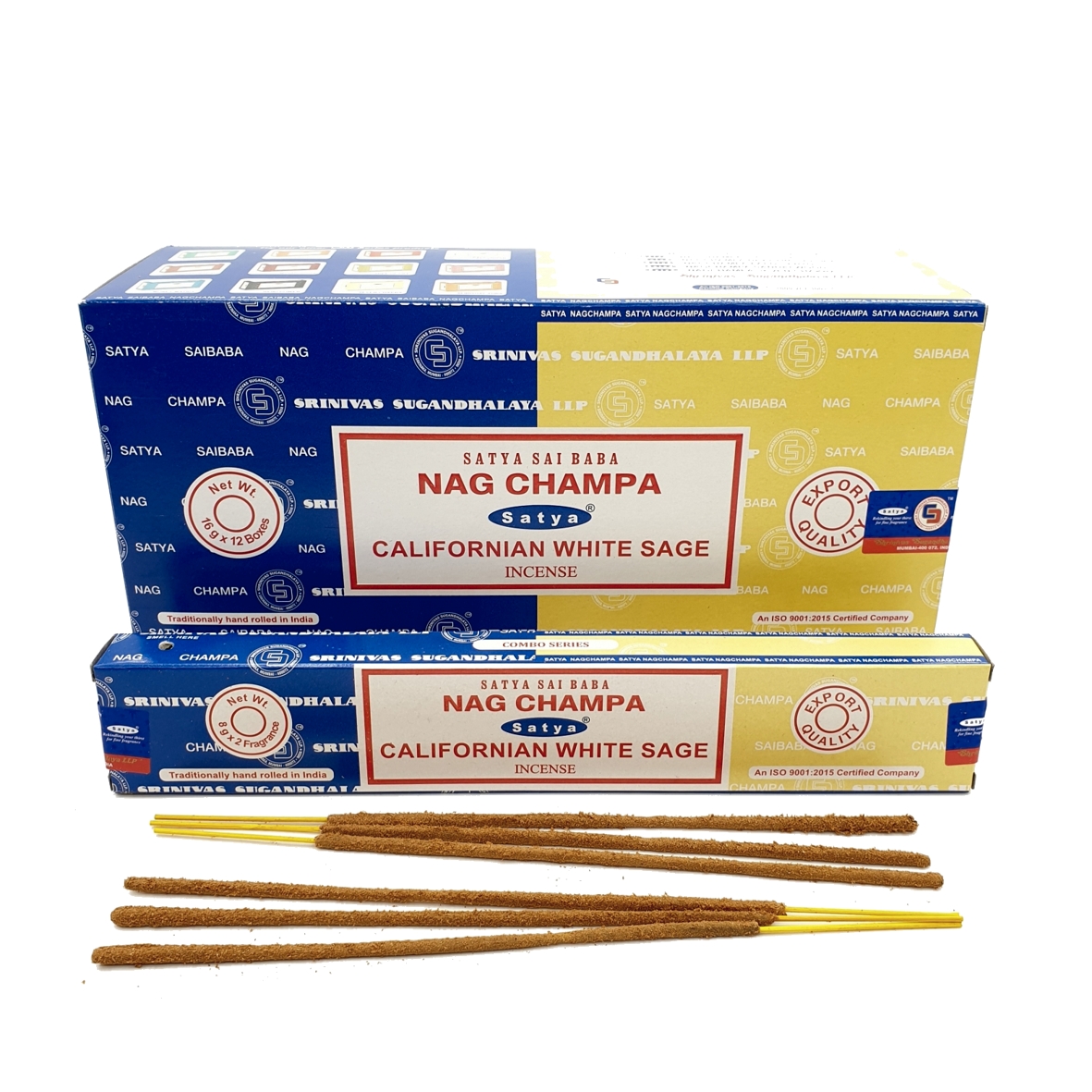  Nag Champa/ California White sage Rökelse combo paket - 16gm