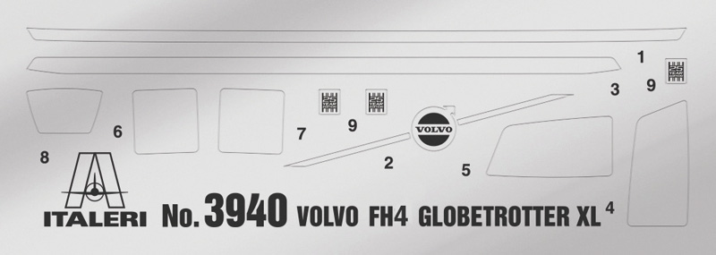 Volvo FH16 Globetrotter XL -2014 inkl. interiör & motor 1/24 - 4