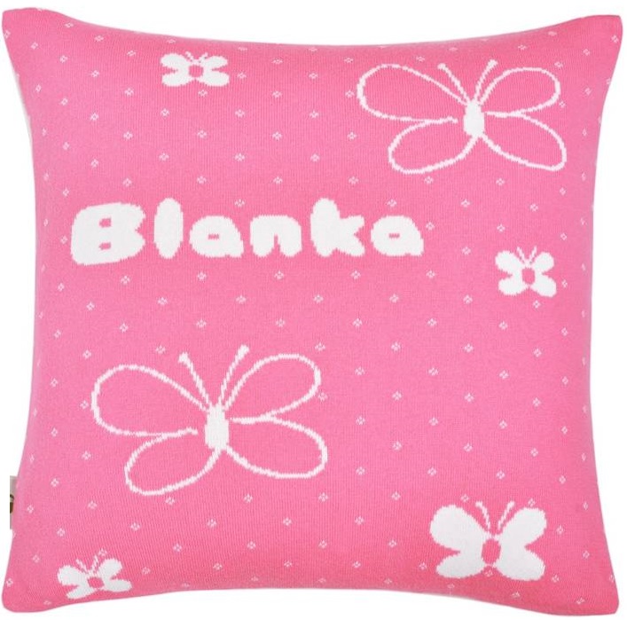 Manta de bebé con mariposas y nombre. - 12
