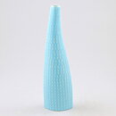 Stig Lindberg (Reptil 1953) Light Blue Slender Vase  with Scale Relief 23 cm