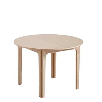 SM111 Runt Matbord massiv ek Ø105 cm - Skovby Möbler