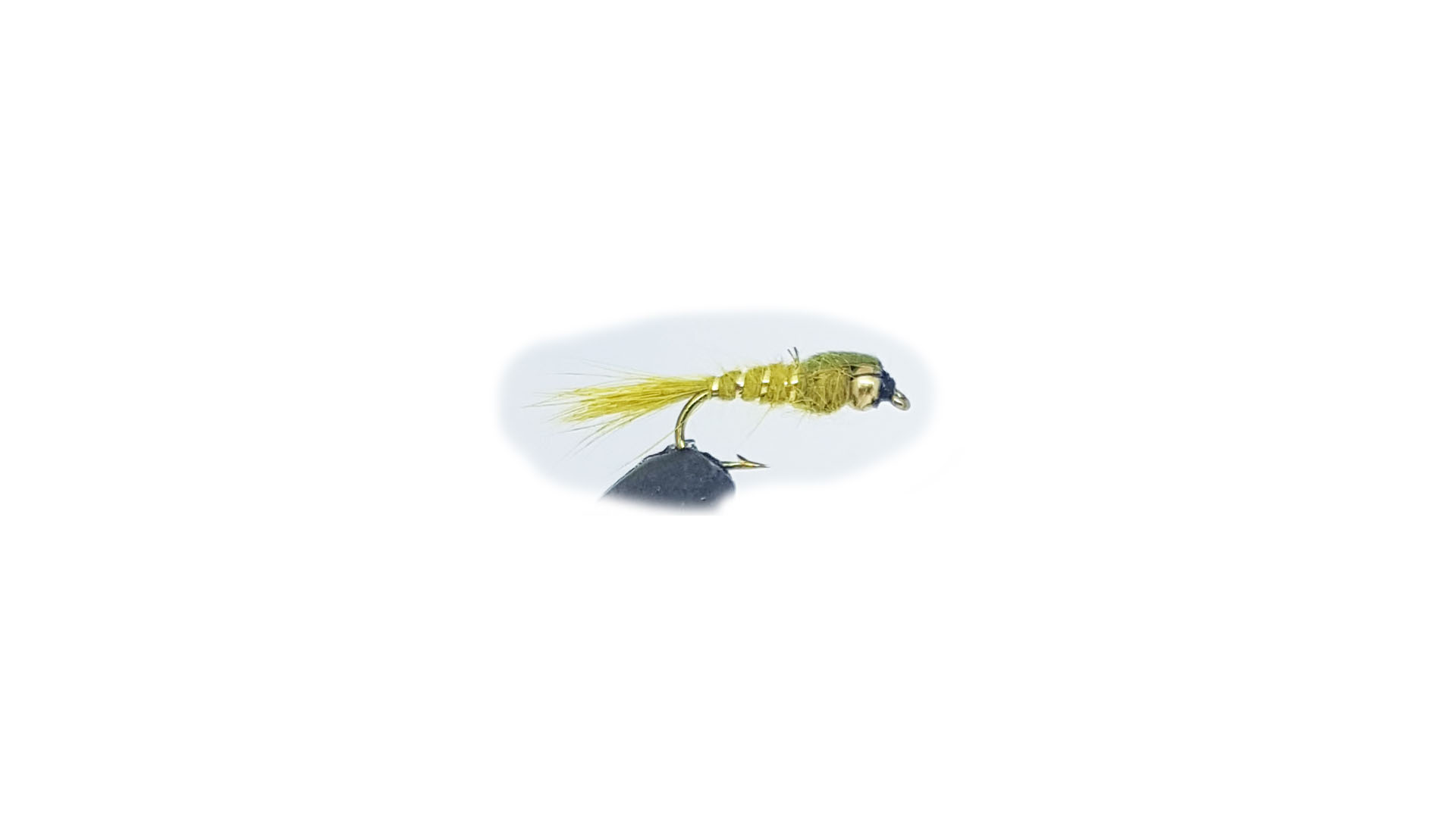 Wiggler Hare's Ear Olive Gold Head #12