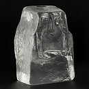 Erik Höglund (1960) Rough-Hewn Clear Glass Figure 11 cm