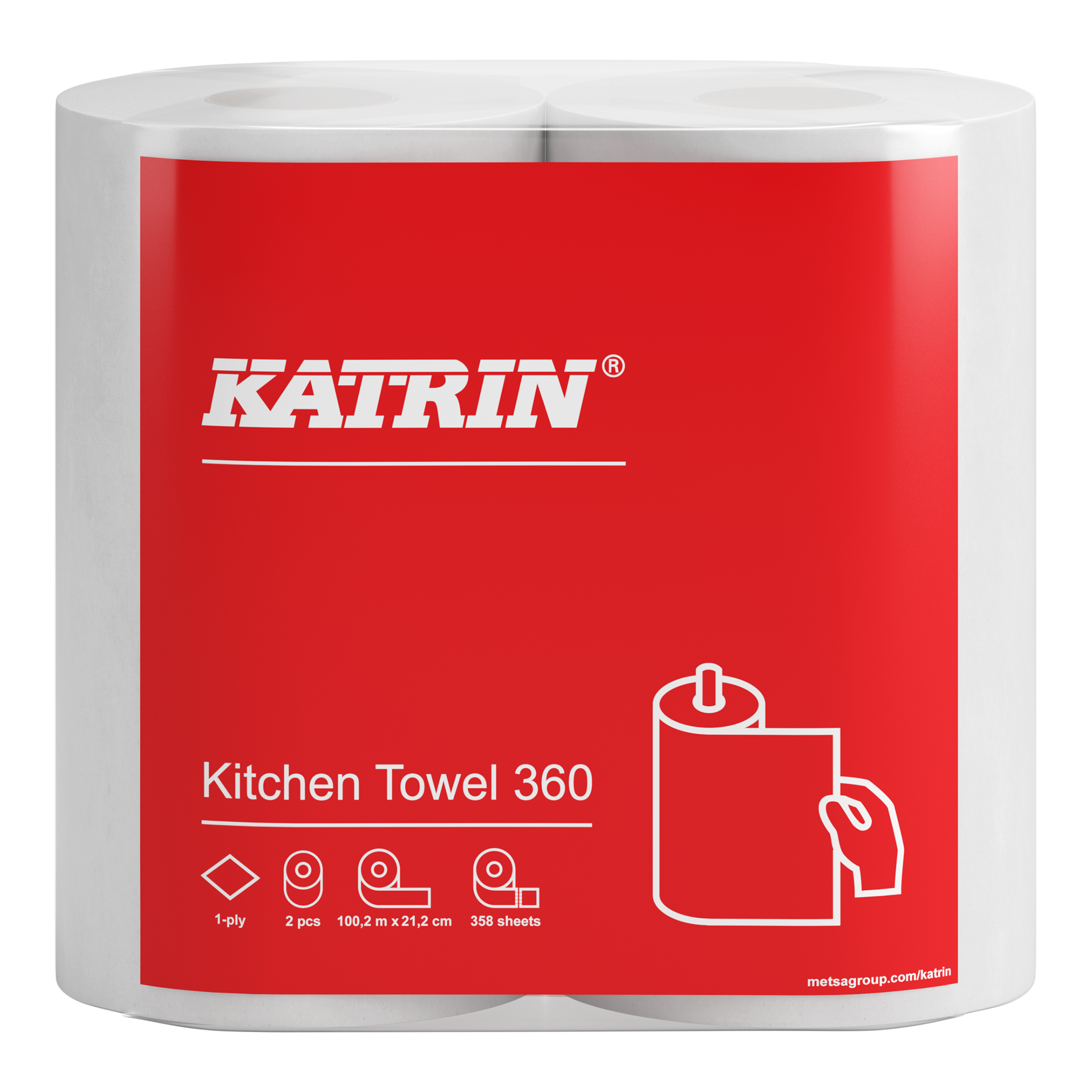 Katrin Hushållspapper 360 1-Lagers