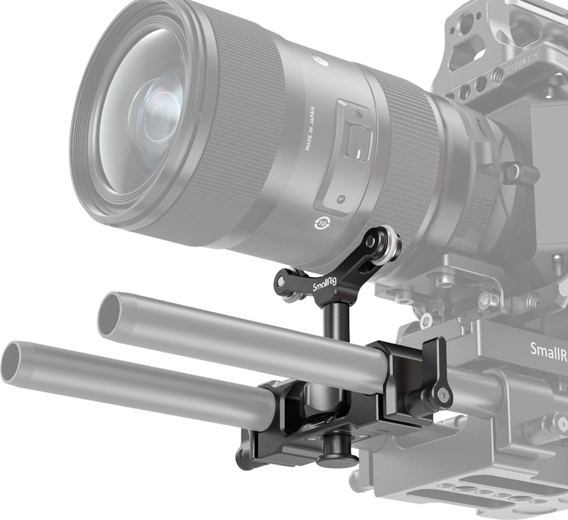 SMALLRIG 2727 Universal Lens Support LWS 15mm Rod Mount - 3