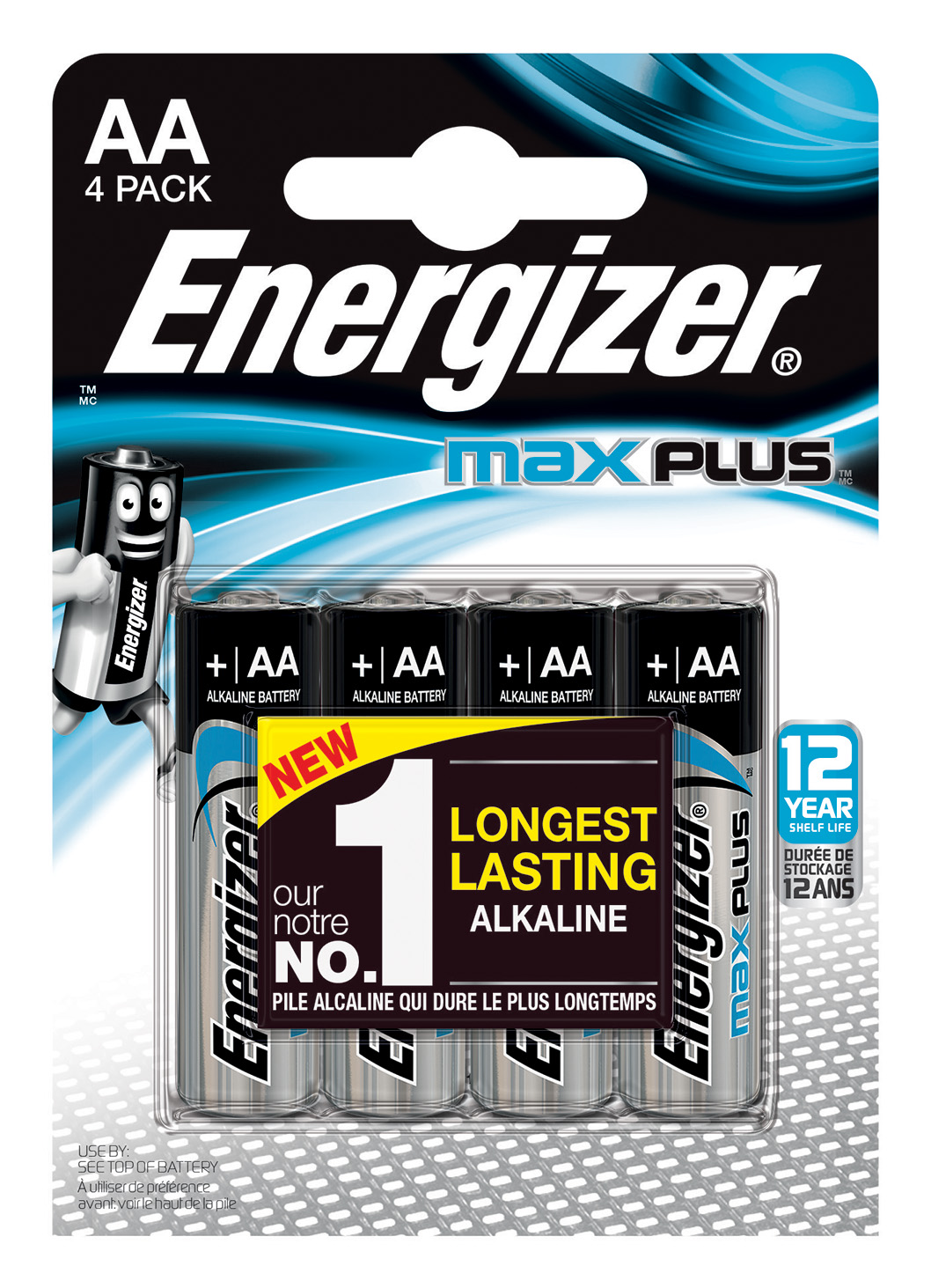 Batteri Max Plus Alk AA LR6 4p