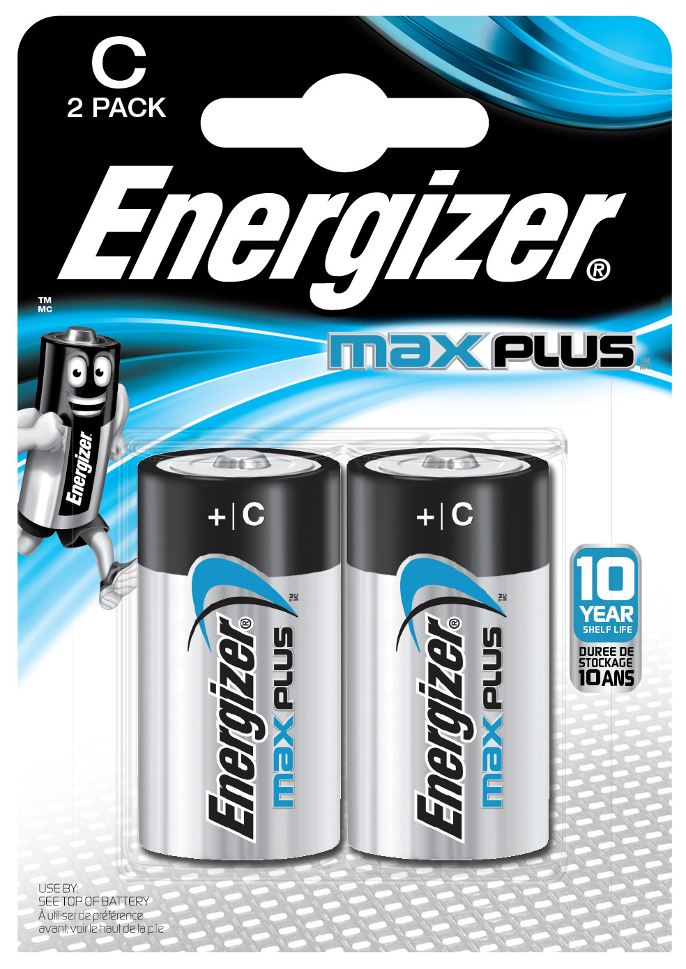 Batteri Max Plus Alk C LR14 2p