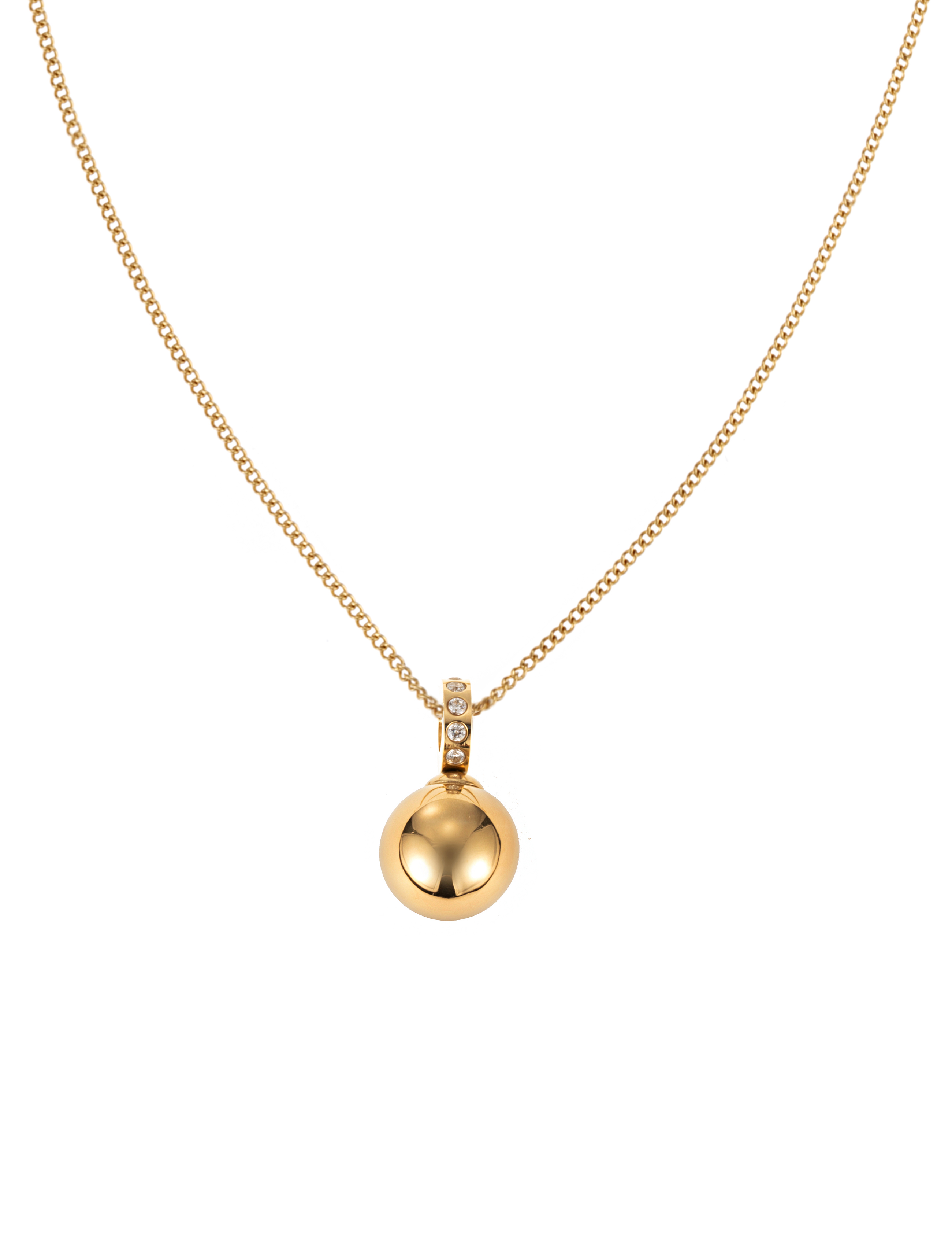 Liz pendant necklace, gold, 85 cm - 2