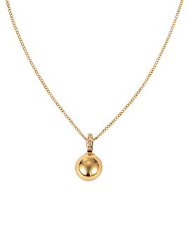 Liz pendant necklace, gold, 85 cm