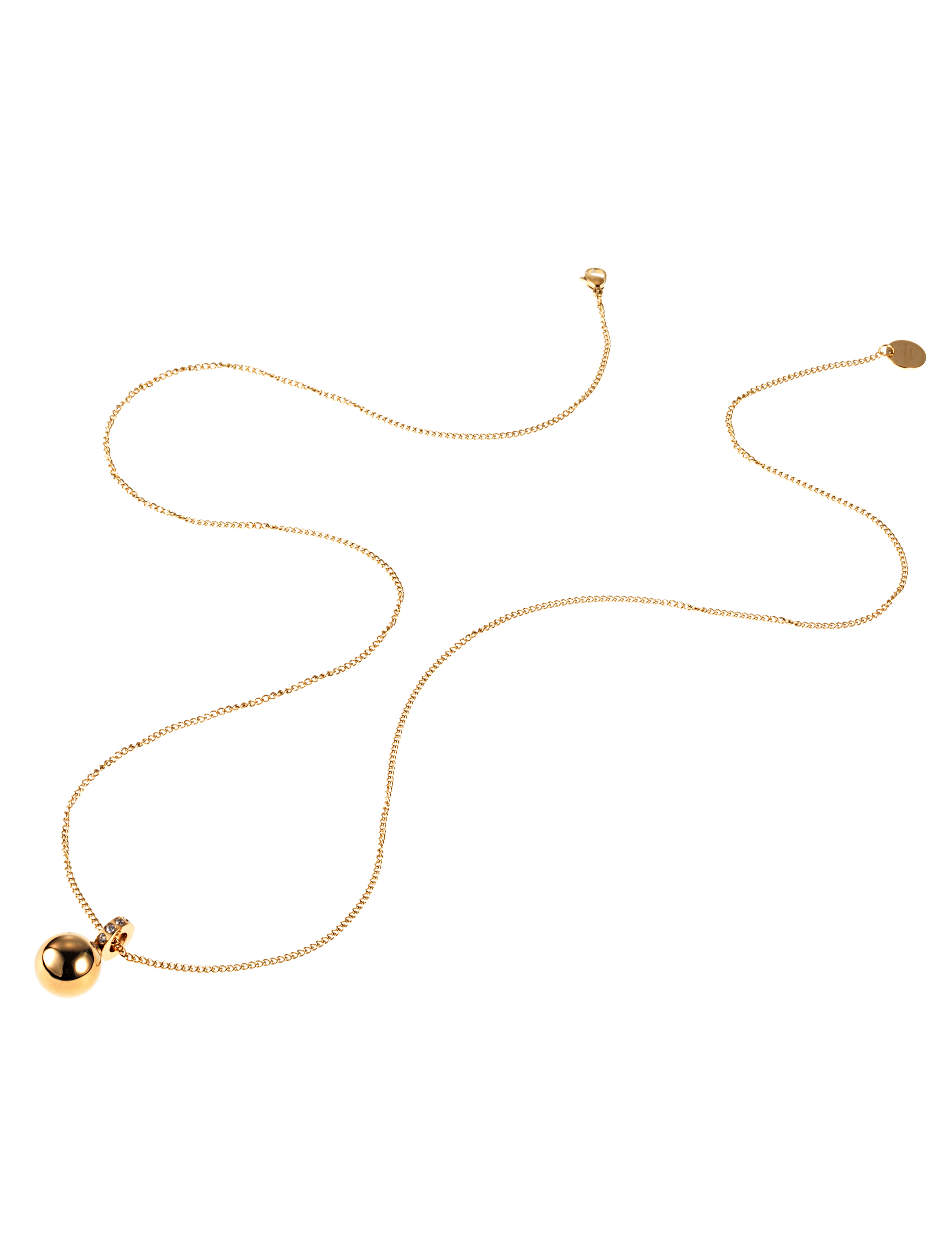 Liz pendant necklace, gold, 85 cm - 3