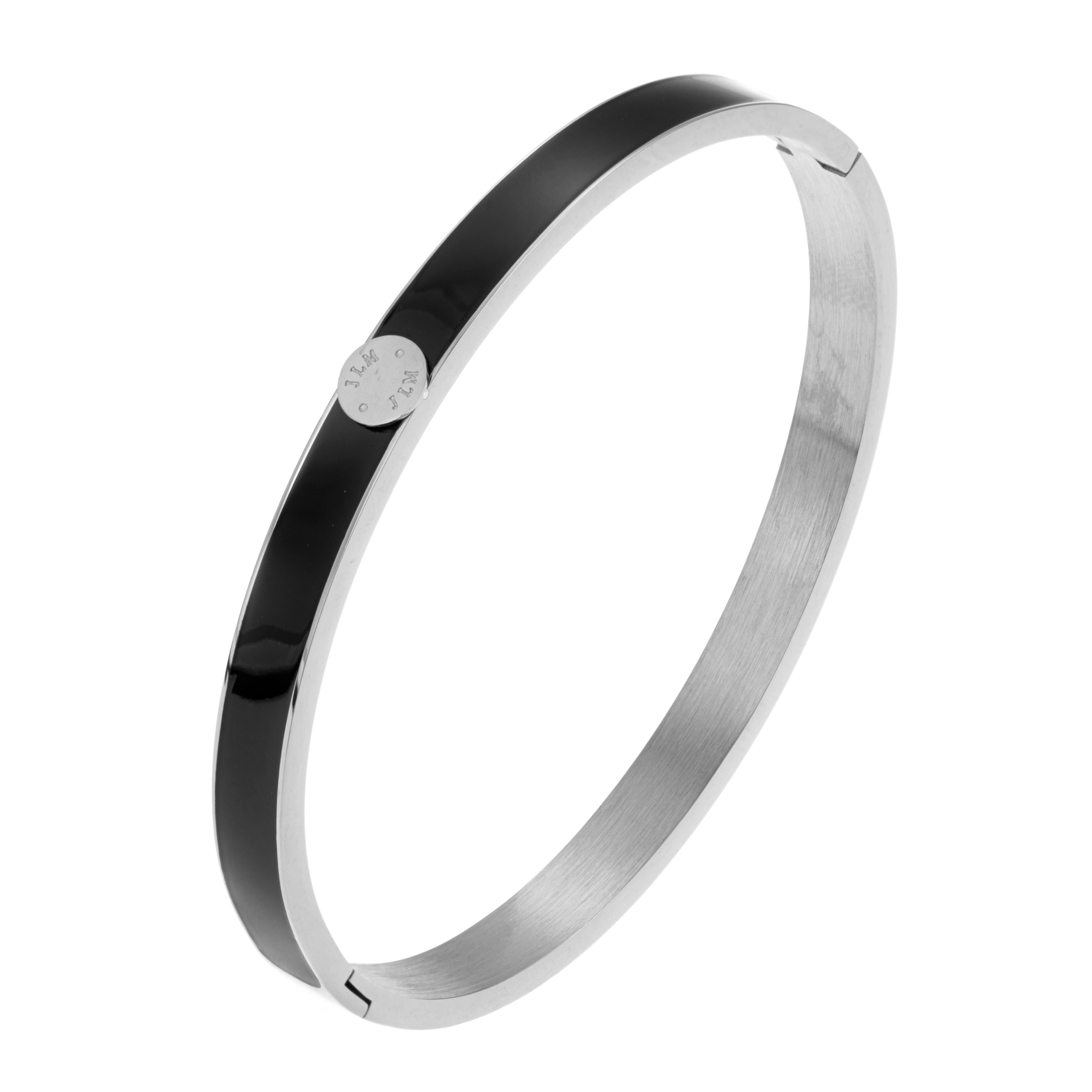 Palermo bangle black silver
