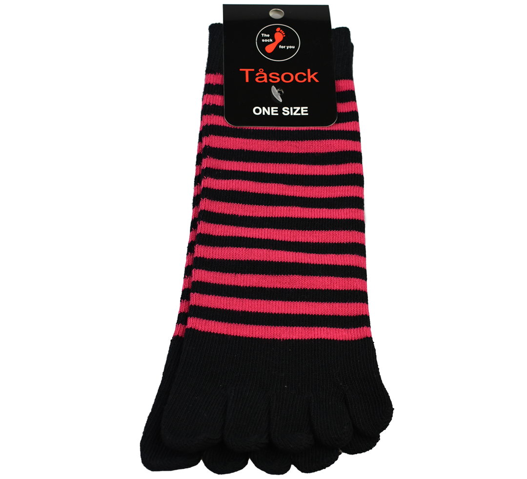 Tåstrumpa randig - Bomull 25 cm - 9