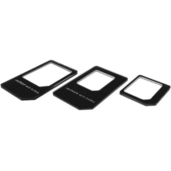 Deltaco SIM-kortadapter för micro/mini/nano SIM - Svart - 2