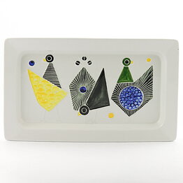 Sylvia Leuchovius (1950s) Wall Plaque with Three Birds Motif 30 cm