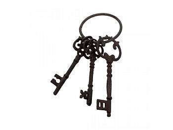Keys to the Chambers / Nycklar på en järn ring - Set med 3 nycklar