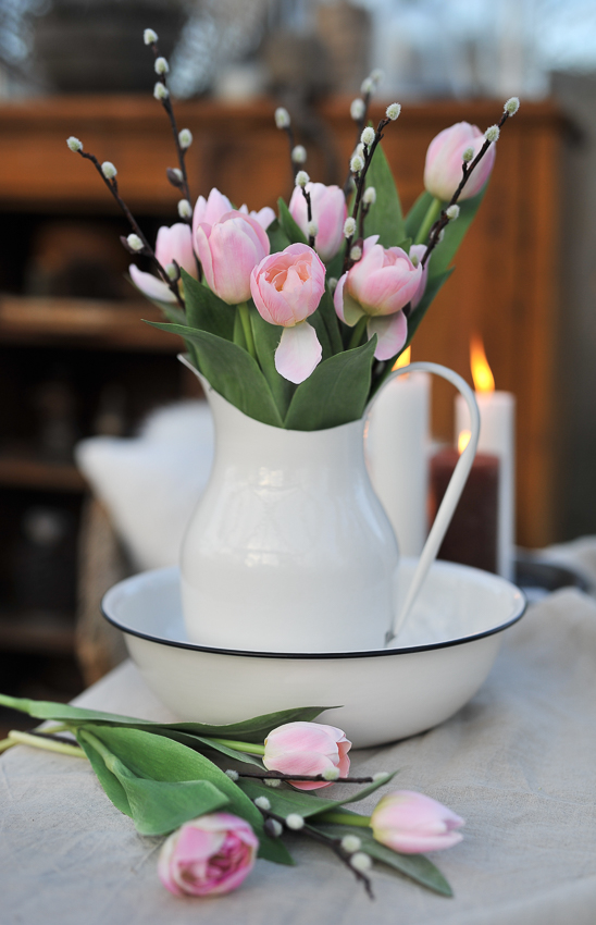 TULIP BOUQUET 8-PACK - LIGHT PINK TULIPS - 36 CM - 6