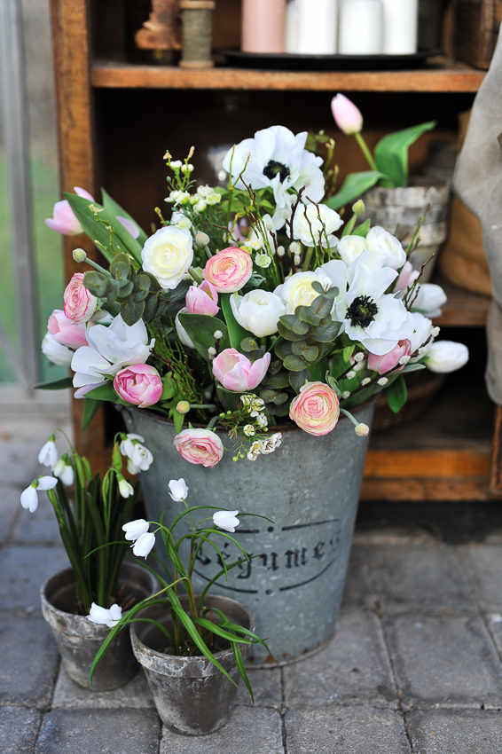 RANUNKEL - RANUNCEL - LJUSROSA - 34 CM - 6