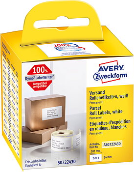 Etikett Avery 101x54mm 220/fp