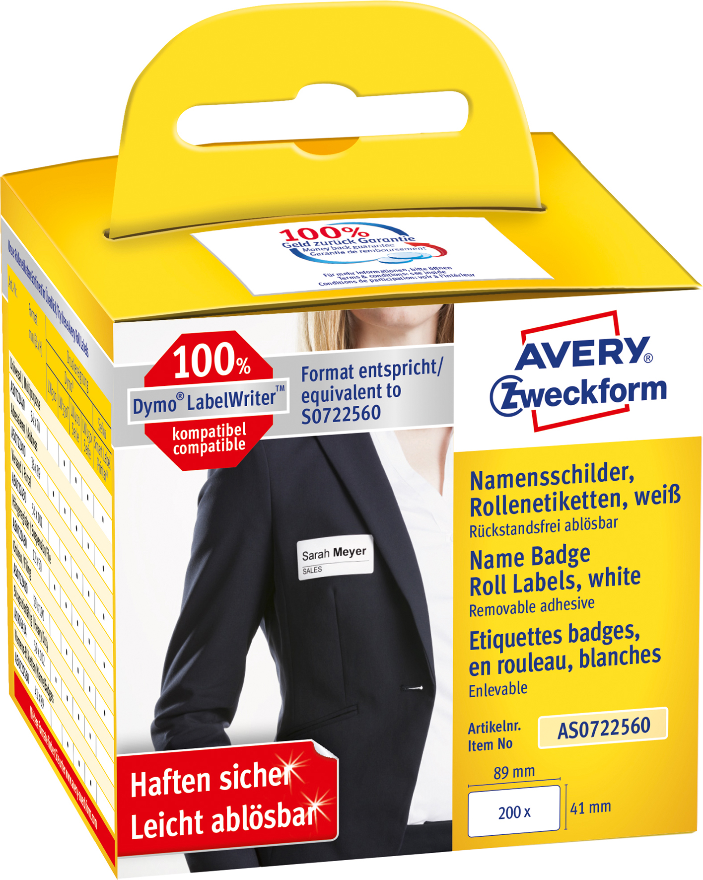 Namnetikett Avery 89x41 200/fp