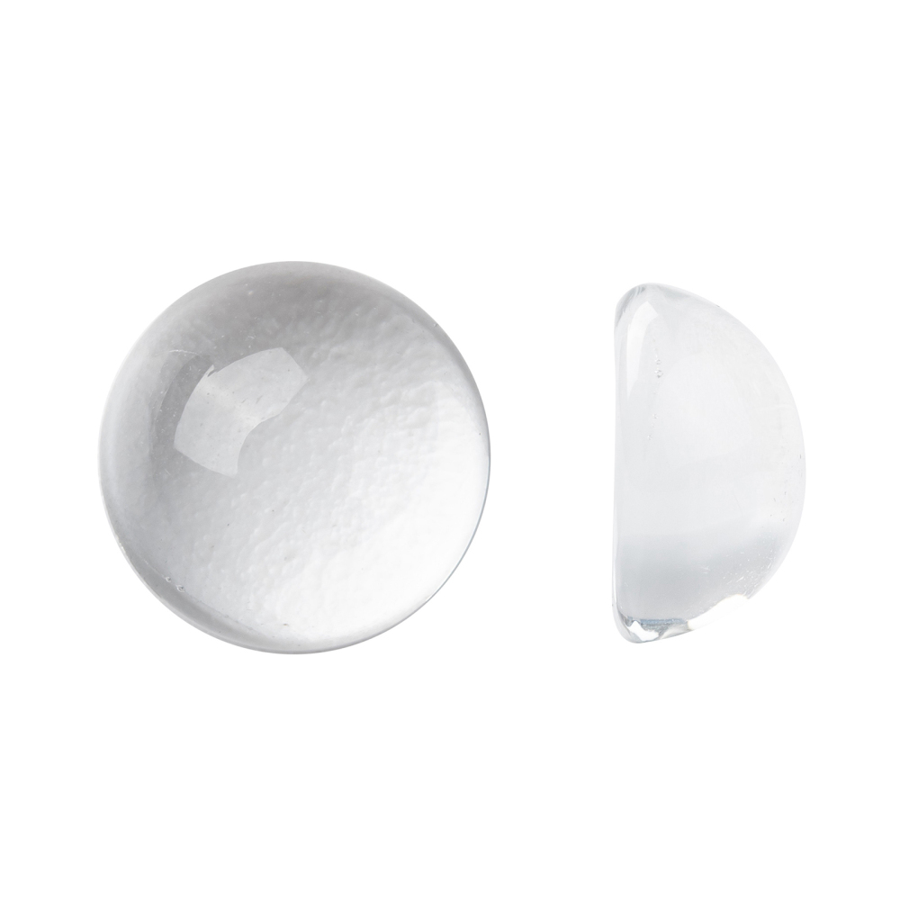 Cabochon in glass round 10x5mm  - 3
