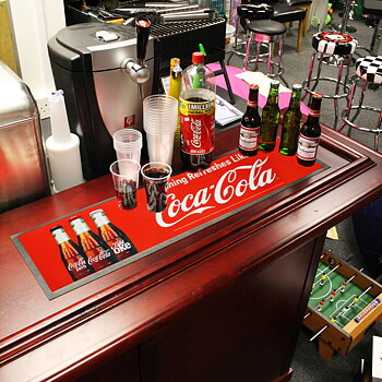 Coca cola wetstop barmatta på bardisk