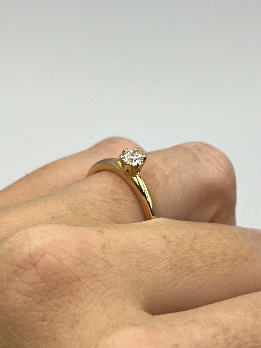 Ring Julia handgjord diamant guld 18 karat  - 6