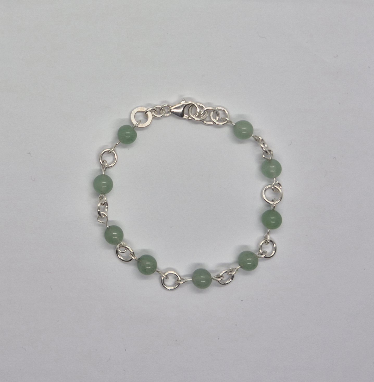 Armbandskedja, Aventurin - 925 Sterling Silver - 4