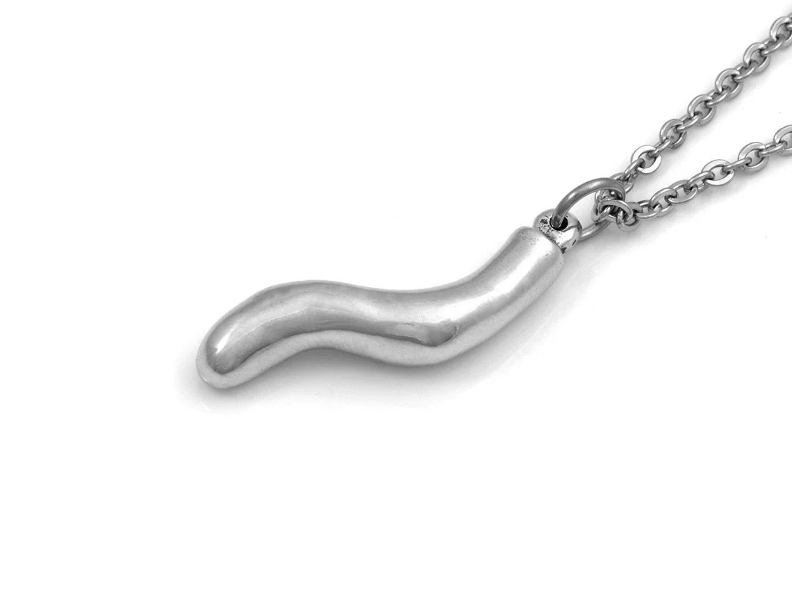 Blindtarm Halsband, Anatomiskt Smycke i Tenn - 3