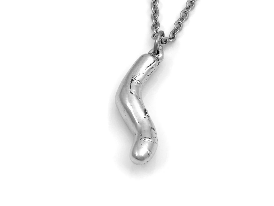 Blindtarm Halsband, Anatomiskt Smycke i Tenn - 2
