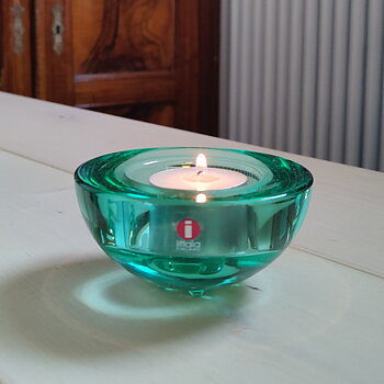 Ballo ljuslykta vattengrön från Iittala 