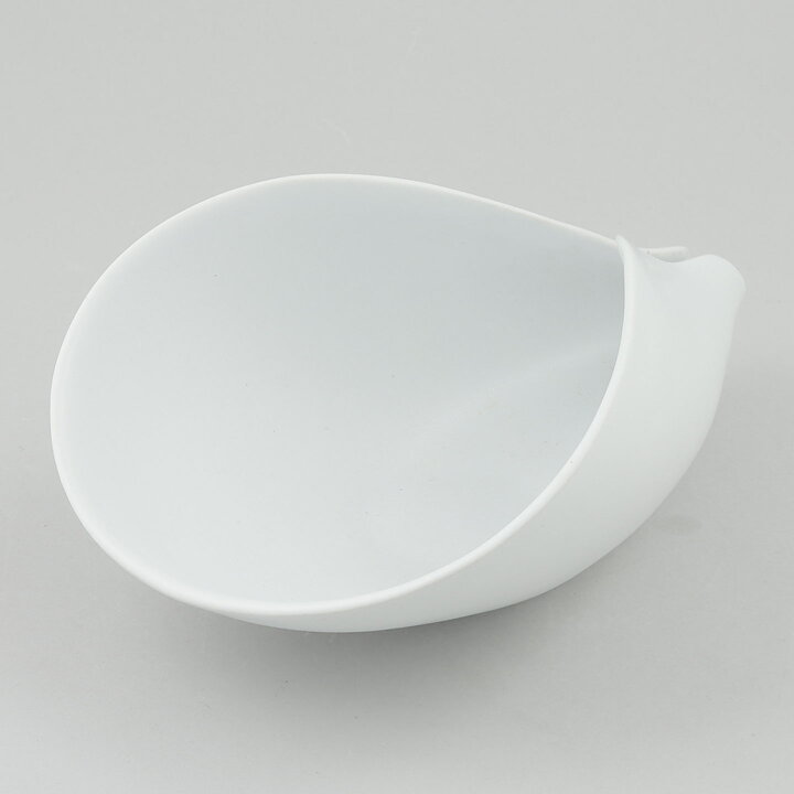 スティグ・リンドべリ Vecklaシリーズ  曲線美の白いボウル Bowl 1950年 21 cm