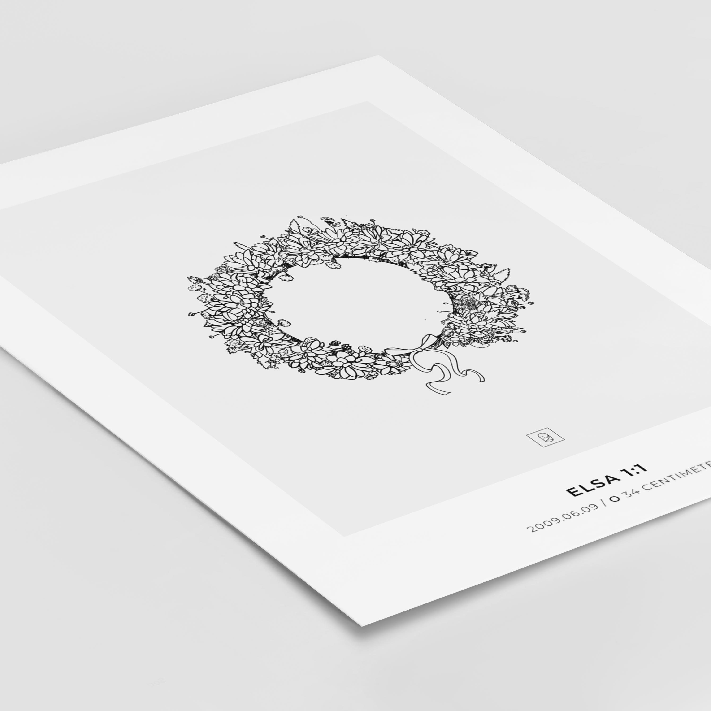 Floral Crown 1 birth poster