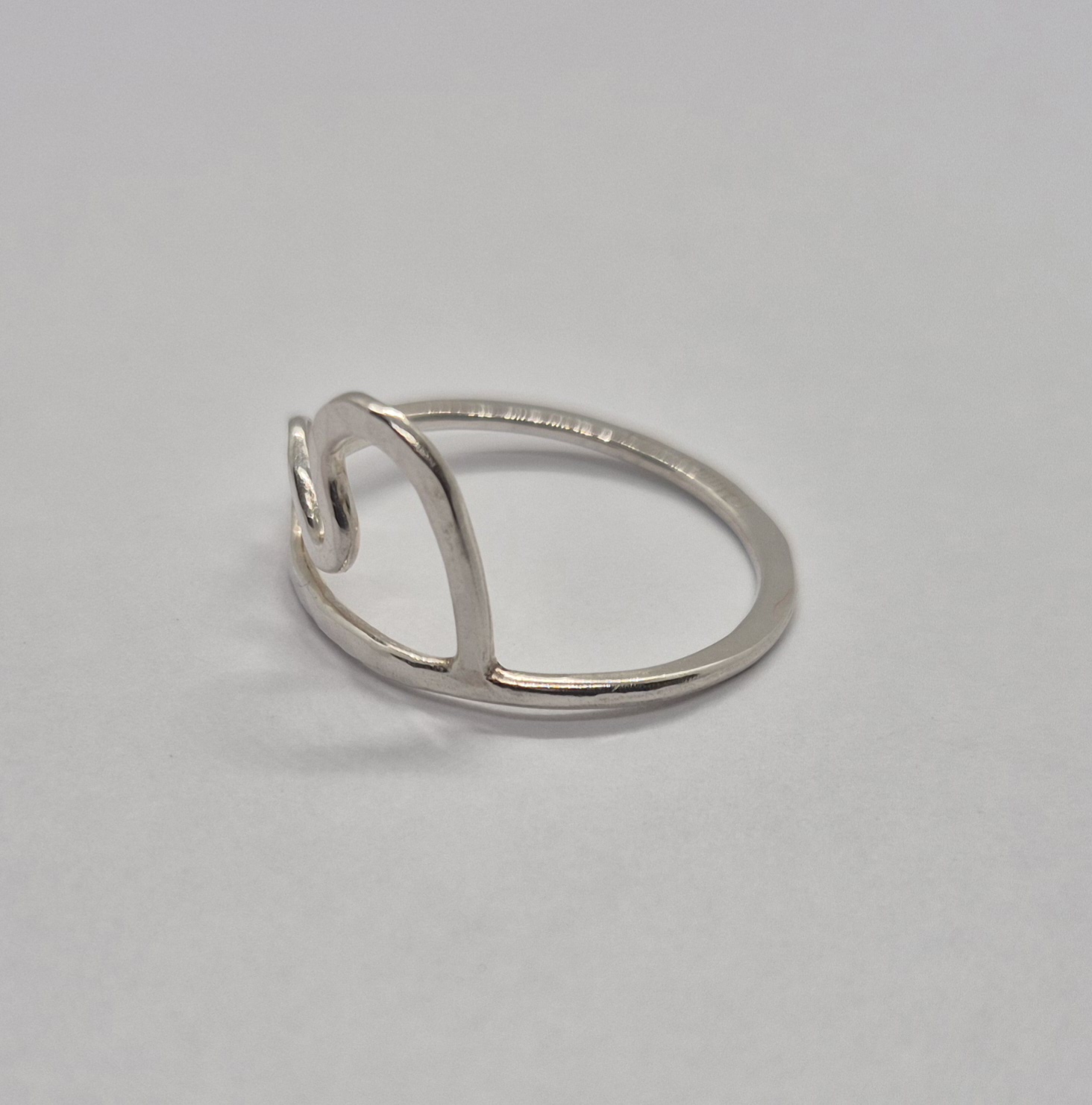 Handsmidd trådring hjärta nr. 2 - 925 Sterling Silver - 2