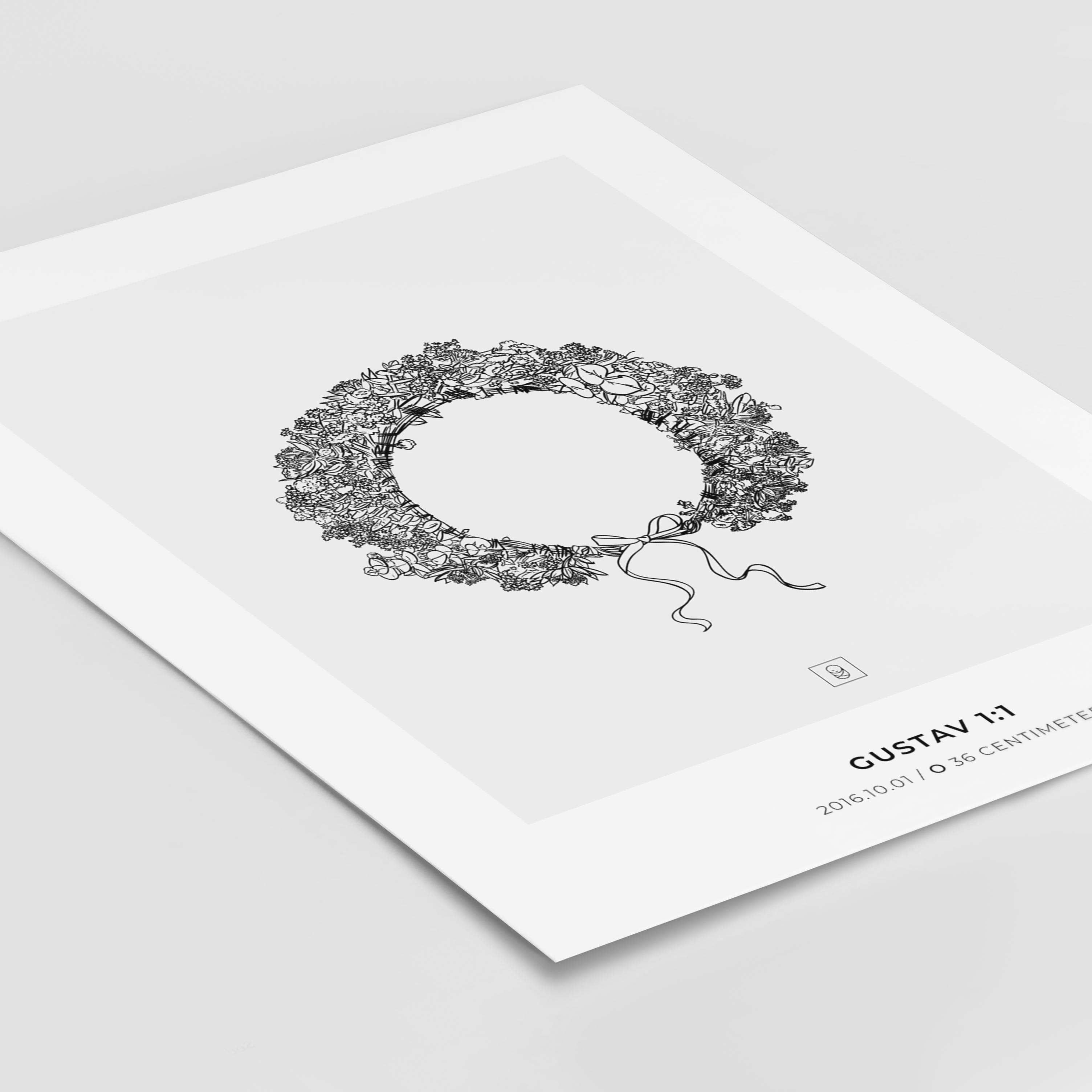 Floral Crown 2 birth poster